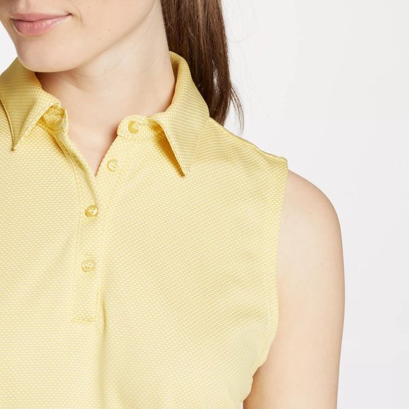 NWT Walter Hagen Women's Jacquard Sleeveless Golf Polo - Picture 5 of 5